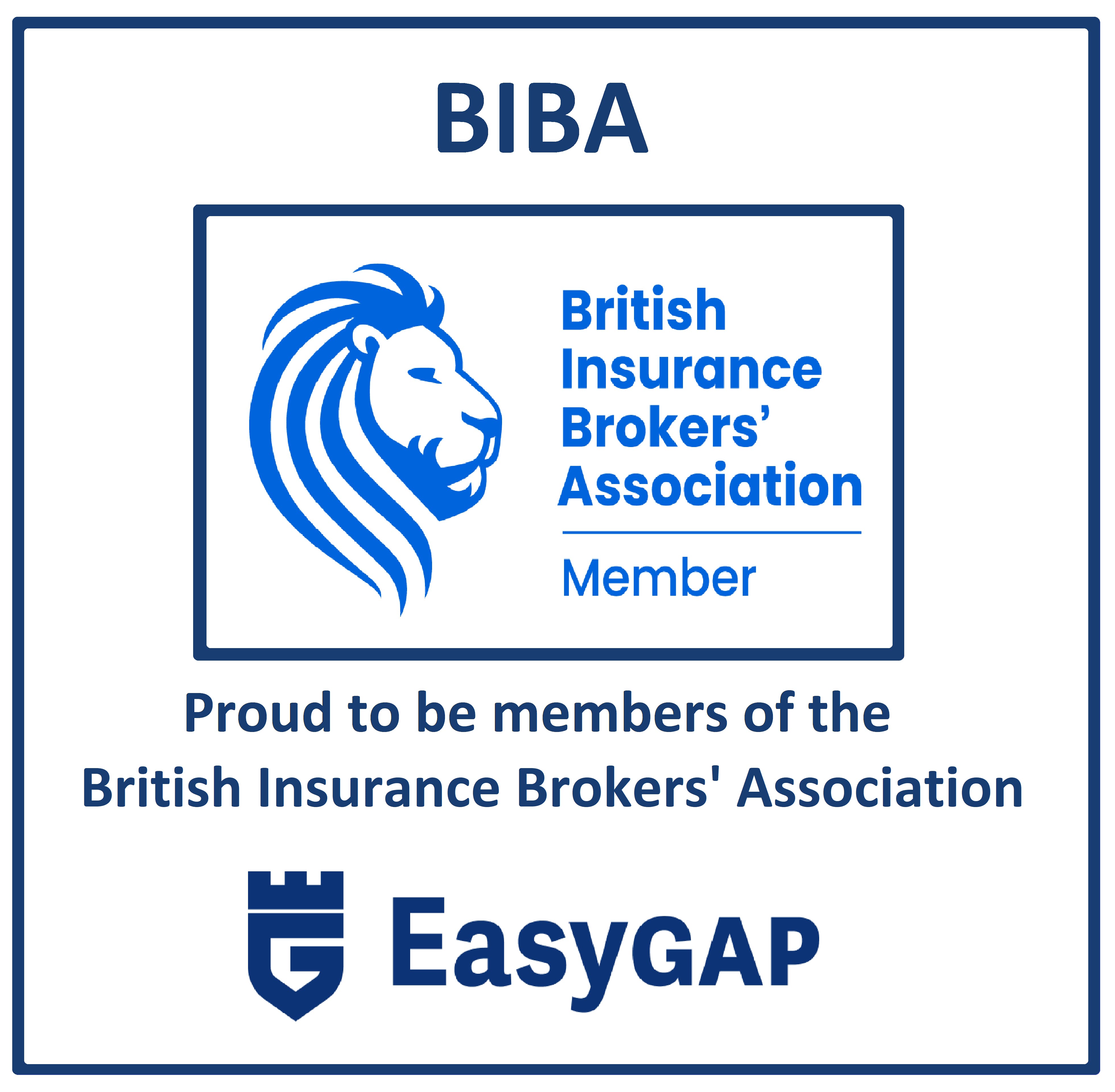 EasyGap Is proud to be members of the British Insurance Brokers Association