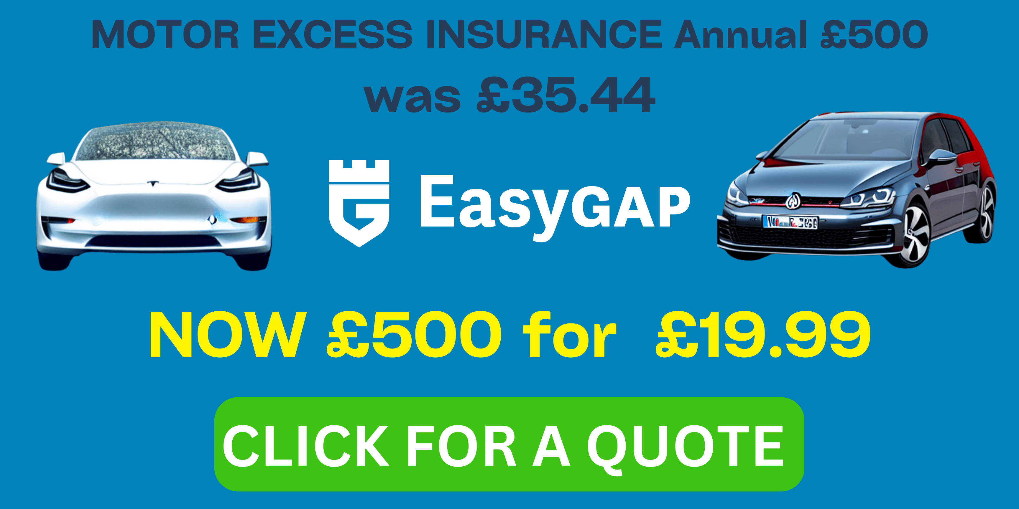 cheap motor excess insurance £500